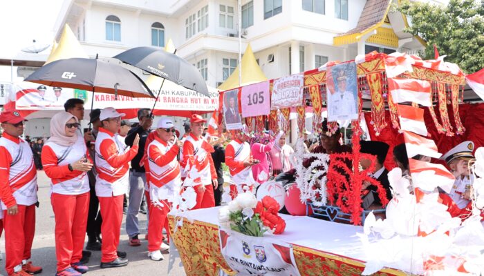Kapolres Rohil Hadiri Karnaval HUT ke-81 RI, 61 Peserta Meriahkan Bagansiapi