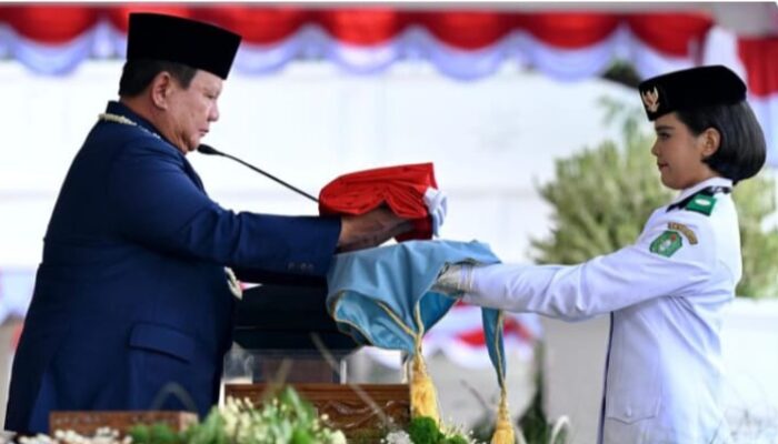 Presiden Prabowo Ajak Doakan Korban Bencana Saat Pimpin Upacara HUT ke-81 RI di Istana