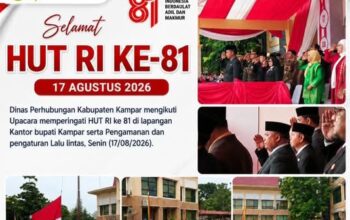 Dishub Kabupaten Kampar : “DIRGAHAYU REPUBLIK INDONESIA KE-81”
