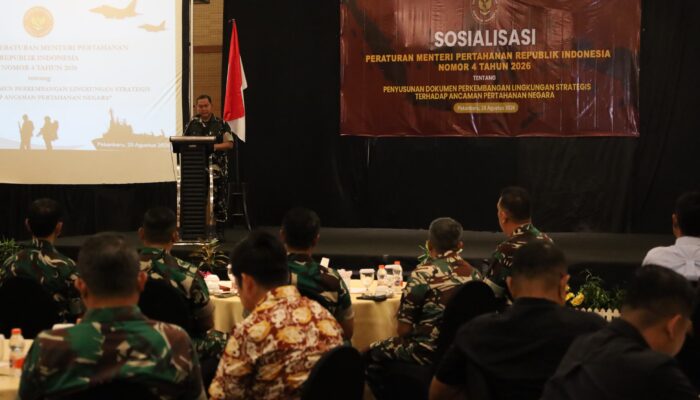 TNI-Polri-Pemda Riau Gelar Sosialisasi Deteksi Dini Ancaman Pertahanan di Pekanbaru