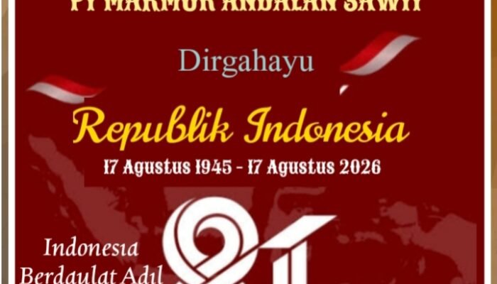 Segenap Direksi, Pimpinan dan karyawan PT MAKMUR ANDALAN SAWIT DIRGAHAYU REPUBLIK INDONESIA ke 81
