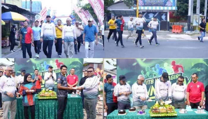 Peringati Dies Natalis ke-4, ITB Indragiri Gelar Fun Run dan Potong Tumpeng, Bupati Ade: Terus Jadi Pelopor Inovasi
