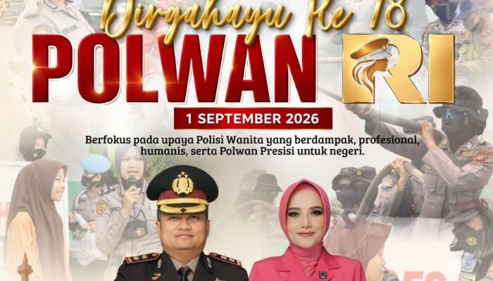 Kapolres Rokan Hilir dan Ketua Bhayangkari Ucapkan Dirgahayu Polwan RI ke-78