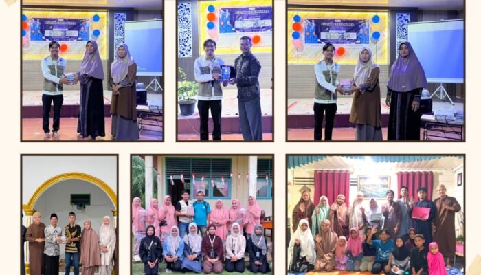 KKN Desa Api-Api Bersama Dompet Dhuafa Riau Salurkan Mushaf Al-Qur’an untuk Masyarakat
