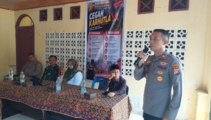 Polsek Rantau Kopar Gelar Sosialisasi Pencegahan Karhutla, Ajak Forkopimcam, Perusahaan Hingga Masyarakat Berkolaborasi