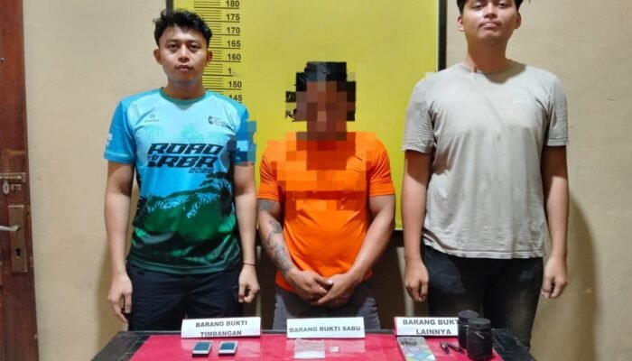 Polres Rohil Tangkap Pria di Bangko Pusako, Sabu 13,31 Gram Disita