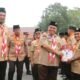 Ketua DPRD Inhu Sabtu P. Sinurat dan Ketua Komisi IV R Irwan Toni Hadiri Upacara Hari Pramuka ke-65 di Halaman Kantor Bupati Inhu