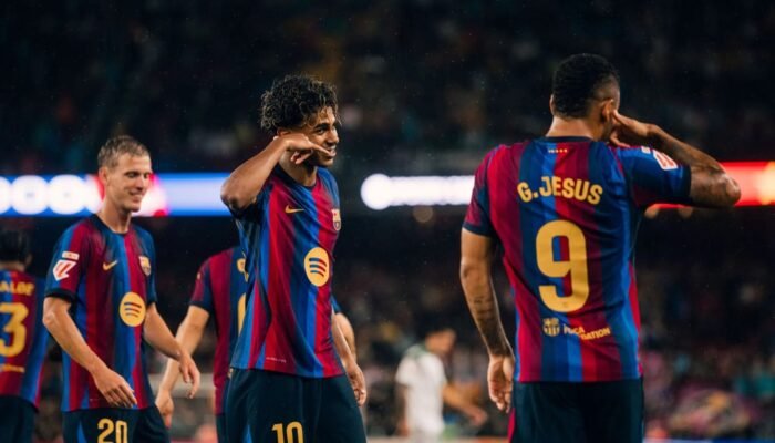 Hasil La Liga: Ganas! Barcelona Bantai Racing Santander 7-2, Raphinha Hattrick dan Catat Rekor 7 Kemenangan Beruntun