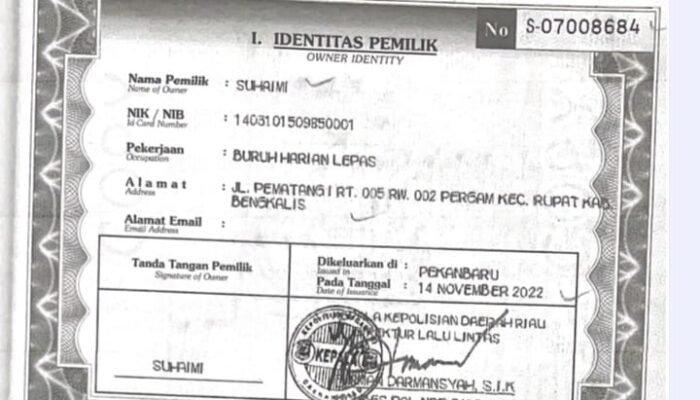 BERITA KEHILANGAN