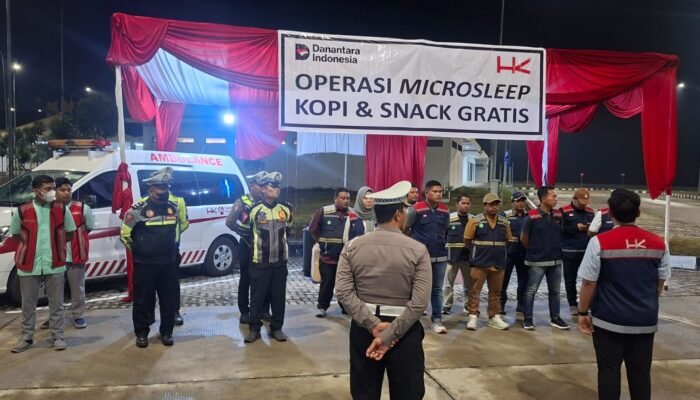 Kanit PJR Tol Permai Pimpin Operasi Micro Sleep di Rest Area KM 46B, Ingatkan Pengendara Utamakan Keselamatan