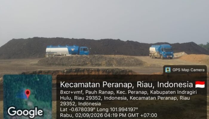 Diduga Ilegal, Tambang dan Stokpile Batu Bara PT Era Perkasa Mining di Desa Pauhranap Peranap Inhu Disorot, IUP Tercatat di Rakit Kulim