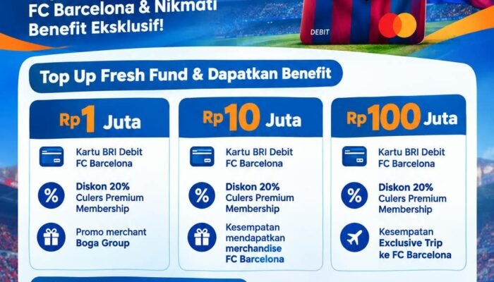 Kabar Gembira Culers! BRI Rengat Luncurkan Program Spesial BRI x FC Barcelona, Top Up Tabungan Bisa Nonton Langsung di Camp Nou