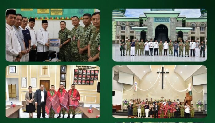Sambut HUT ke-81 TNI, Danrem 031/WB Dampingi Pangdam XIX/TT Gelar Anjangsana