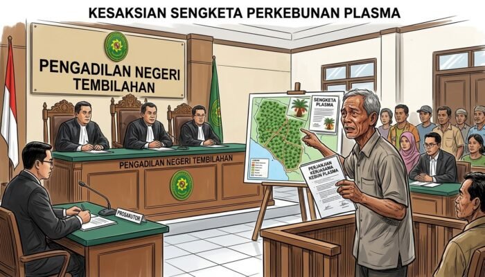 Sidang Sengketa Lahan Plasma 1.970 Ha di Inhil: Kesaksian Mantan Kades Kulim Jaya Kuatkan Bukti Penggugat