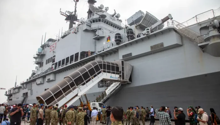 BREAKING: Indonesia Resmi Miliki Kapal Induk Pertama, Ex-Giuseppe Garibaldi Italia Tiba di Tanjung Priok