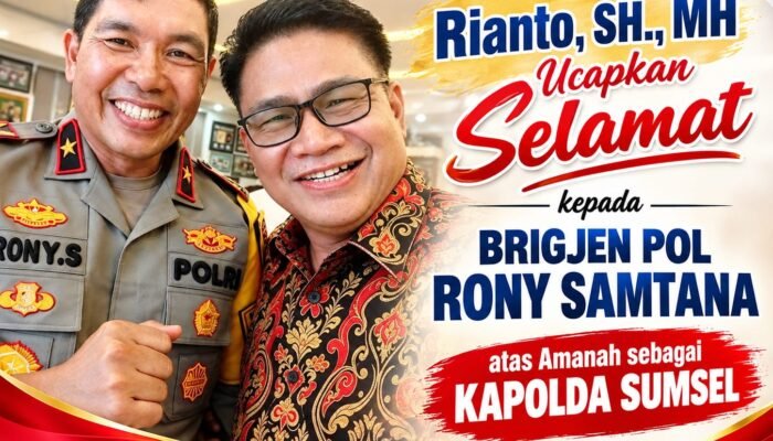Brigjen Pol Rony Samtana Dipercaya Jabat Kapolda Sumsel, Rianto Ketua JMSI Sumut: Semoga Amanah, Sehat dan Sukses Bawa Semangat Pengabdian Terbaik