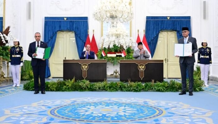 Prabowo dan El-Sisi Sepakati 4 MoU Strategis Indonesia Mesir di Istana Jakarta