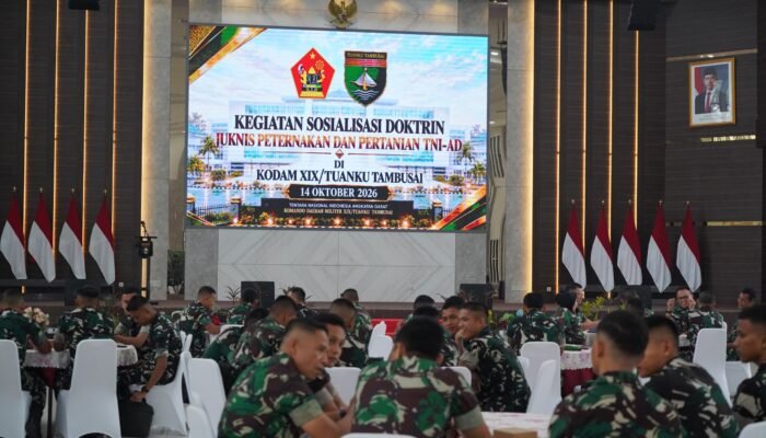 Kodam XIX Tuanku Tambusai Gelar Sosialisasi Juknis Peternakan dan Pertanian TNI AD
