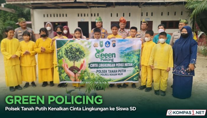 Kenalkan Green Policing ke Siswa SD, Polsek Tanah Putih: Polisi Juga Pelestari Lingkungan