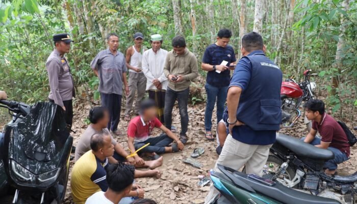 64 Personel Gabungan TNI-Polri Sisir Tanah Putih, 7 Pemakai Sabu Positif di Rantau Bais