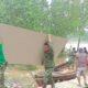 Gempur Medan Sulit, Kodim 0314/Inhil Langsir Material TMMD Ke-130 Tempuh Jalur Darat dan Laut di Desa Kuala Lemang