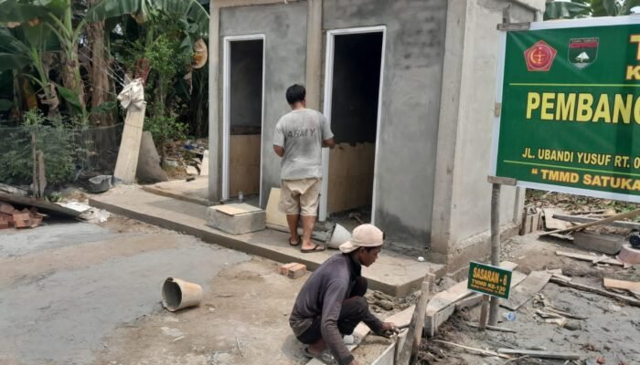 Kejar Target TMMD ke-130, Kodim 0314/Inhil Kebut Pengerjaan Sumur Bor dan MCK di Desa Kuala Lemang
