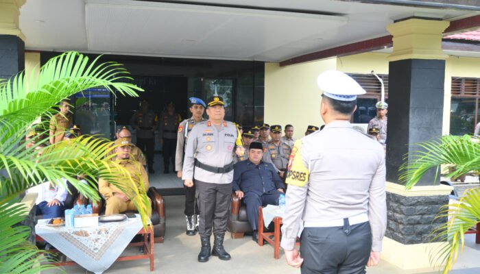 Operasi Patuh Lancang Kuning 2026, Polres Inhu Gelar Apel Pasukan Fokus Tingkatkan Keselamatan Berlalu Lintas
