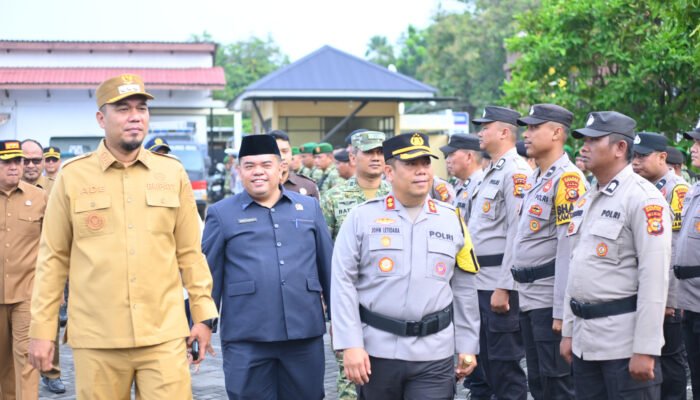 Ketua DPRD Sabtu P. Sinurat Hadiri Upacara Gelar Pasukan Ops Patuh Lancang Kuning 2026 di Polres Inhu