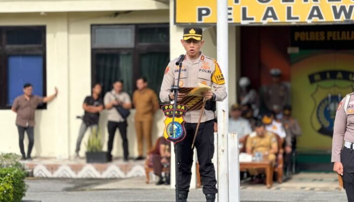 Polres Pelalawan Gelar Apel Pasukan Operasi Patuh Lancang Kuning 2026