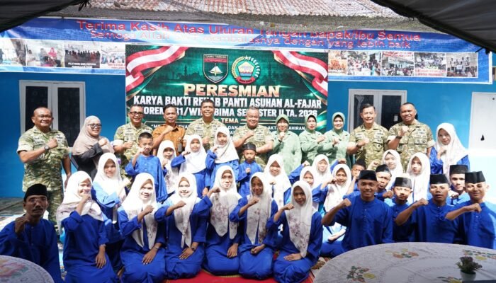 Wujud Nyata Kepedulian TNI, Danrem 031/WB Resmikan Karya Bakti Rehabilitasi Panti Asuhan Al-Fajar Rumbai