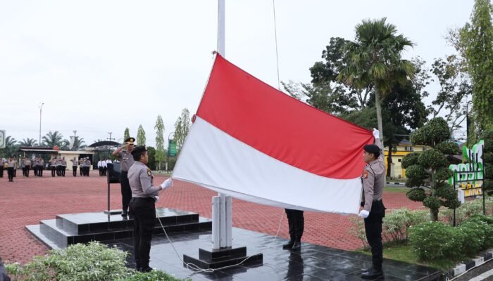Upacara Sumpah Pemuda ke-98 di Polres Rokan Hilir Berlangsung Khidmat