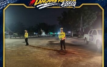 Patroli Blue Light SIGAP 110 Polres Rohil Jaga Jalur Rawan Malam