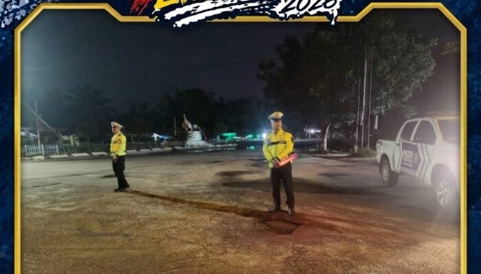 Patroli Blue Light SIGAP 110 Polres Rohil Jaga Jalur Rawan Malam