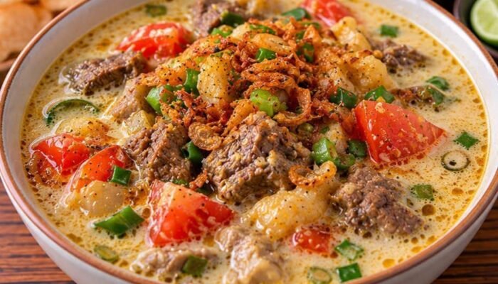 Resep Soto Betawi Kuah Santan Gurih dan Medok 🥣