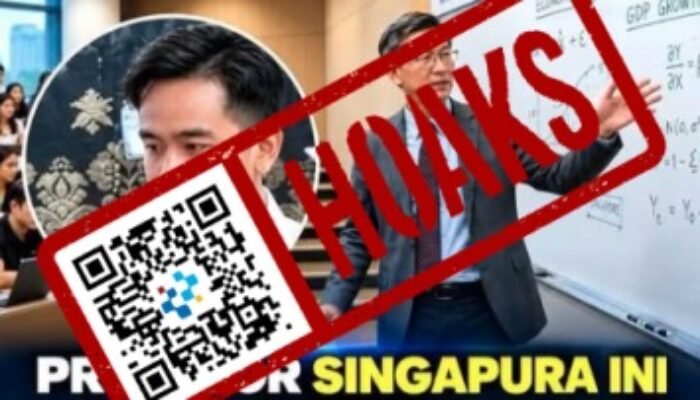 [HOAKS] Profesor di Singapura Tak Akui Pendidikan Gibran, Foto Ternyata AI 99,9%